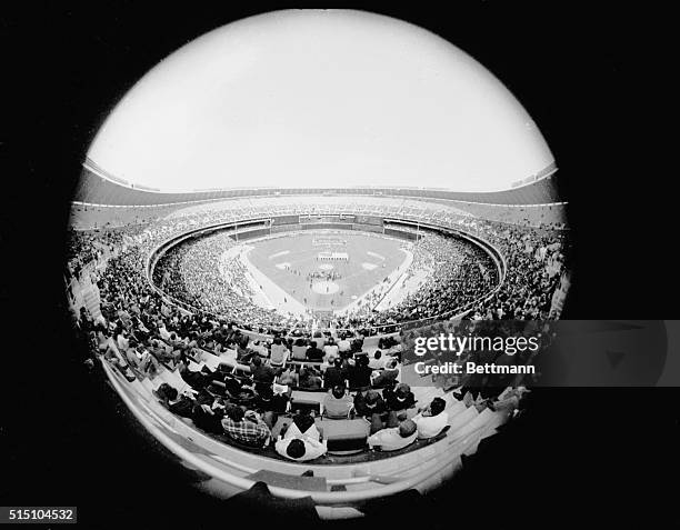 The forty-five million dollar Veterans Stadium was officially dedicated with some 35,000 fans turning out to watch the Philadelphia Phillies and the...