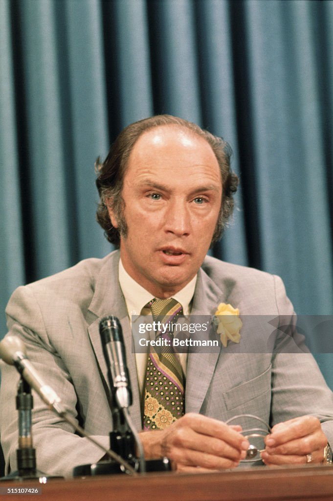 Pierre Trudeau at Press Conference