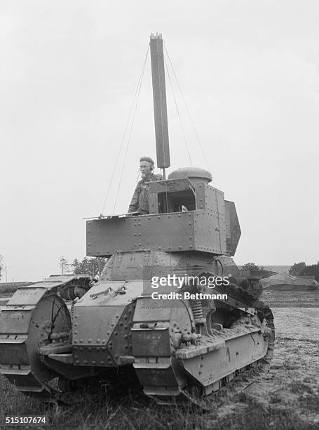 Radio Tank New Instrument Of Warfare. Here is a picture of the new radio-equipped tanks which are being used in maneuvers and sham battles to test...