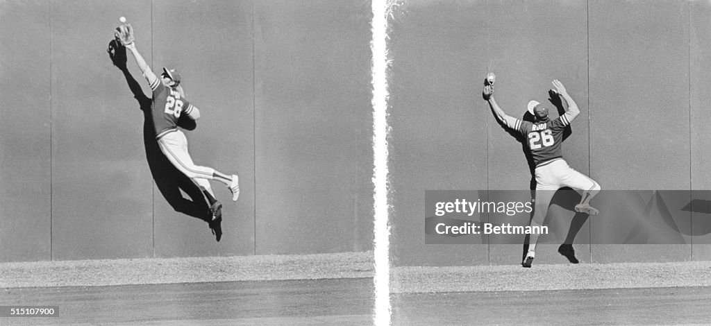 Joe Rudi Making Diving Catch