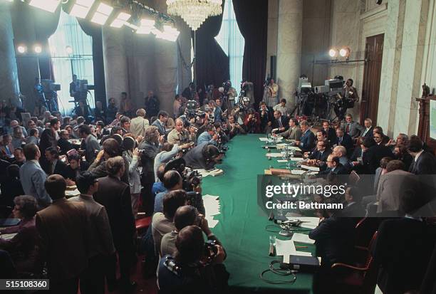 Washington: General view in the packed Senate Caucus room as the Select Senate Committee on Presidential Campaign Activities opened its investigation...