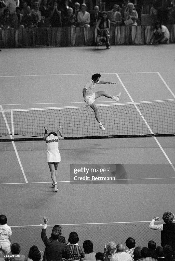 Billie Jean King after Beating Bobby Riggs