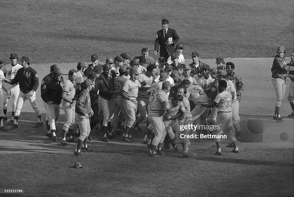 Pete Rose Being Restrained in Fight