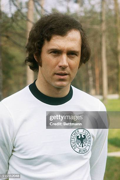 Franz Beckenbauer, member of the West German soccer team who later signed a contract with the New York Cosmos.