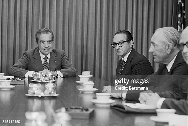 San Clemente, Calif.: President Richard Nixon named Alan Greenspan, Chairman of the Council of Economic Advisers, succeeding Herbert Stein who...