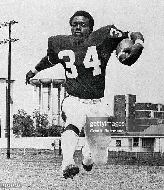 Walter Payton of Jackson State College is shown here.