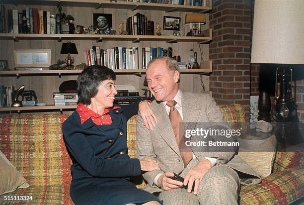 Columbus, Ohio: John Glenn relaxes with his wife Anne at their home on election eve.