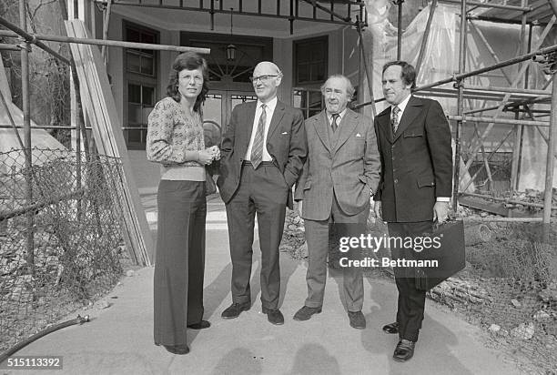 Leader of the militant Women's Tennis Players' Association, Billie Jean King and Jeffrey Diamond, Chairman of Women's Professional Tennis...