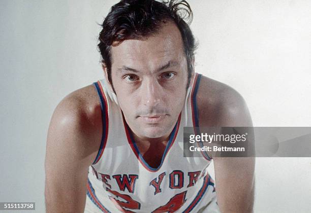 This is a close up of Bill Bradley of the New York Knicks.