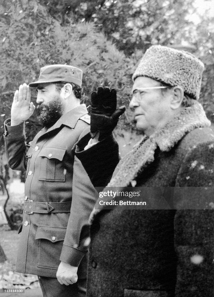 Fidel Castro with Josip Broz Tito