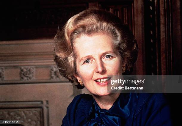 British Prime Minister Margaret Thatcher