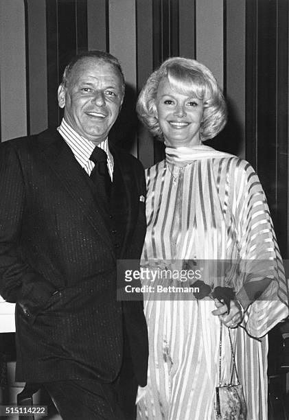 Las Vegas, Nev.: Frank Sinatra and intended Barbara Marx, 40ish, at Caesars Palace in Las Vegas, 5/23, where singer is appearing. Sinatra said there...