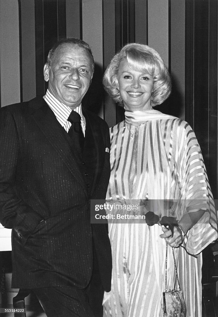 Frank Sinatra and intended Barbara Marx, 40ish, at Caesars Palace in