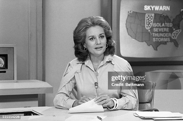 Barbara Walters, Close ups, on the last day of co-hosting the Today TV show.