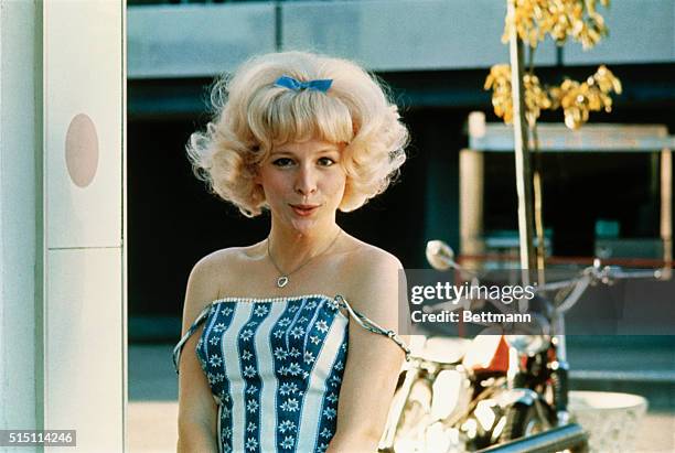 Closeup of actress Candy Clark from movie American Graffiti.