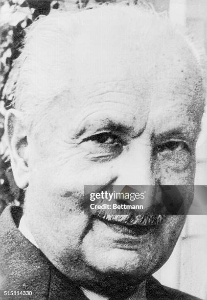 Messkirch, West Germany: German philosopher Martin Heidegger, one of the 20th century's most influential thinkers, has died in the same Black Forest...