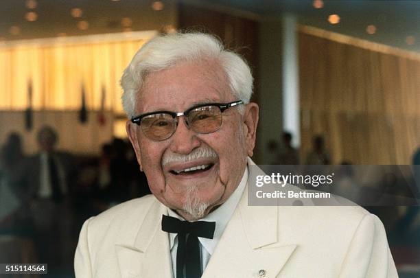 Founder of Kentucky Fried Chicken, Colonel Harland Sanders.