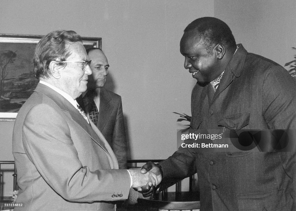 Josip Broz Tito Greeting African Leader Idi Amin Dadah