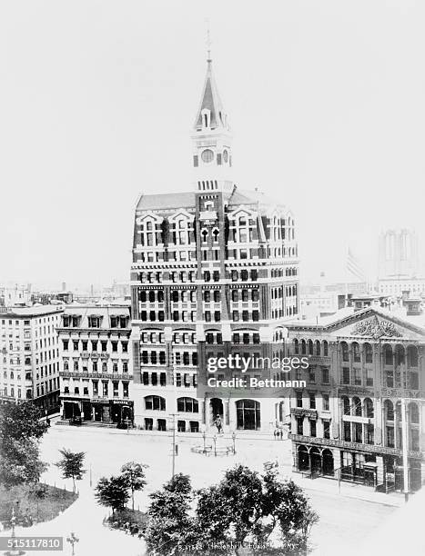 The original home of the New York Times, built in 1857, and substantially altered in 1889 and 1905. Much later this building became part of Pace...