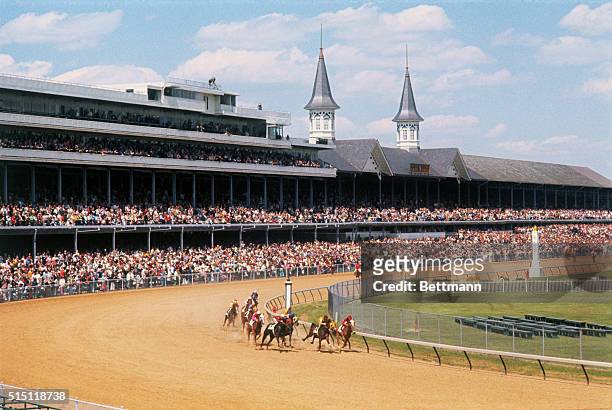 Louisville, KY: The twin spires atop the stands at Churchill Downs Race Track remind all the 99th running 5/5 of the Kentucky Derby is near. Fans and...