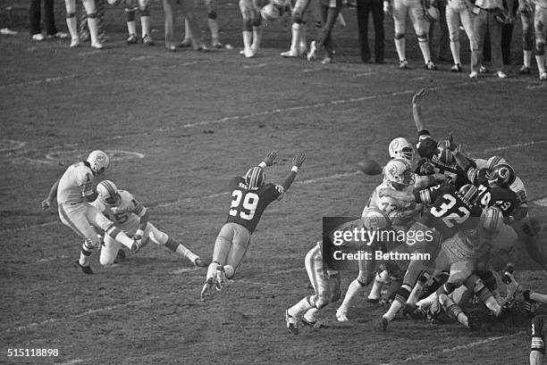 January 14, 1973 - Los Angeles: Probably the most thrilling play ever seen by Super Bowl fans came in the third quarter of the Super Bowl VII game...