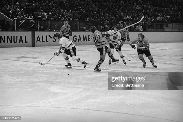 East Division's Bobby Orr is shown losing his balance during the NHL All-Star game.