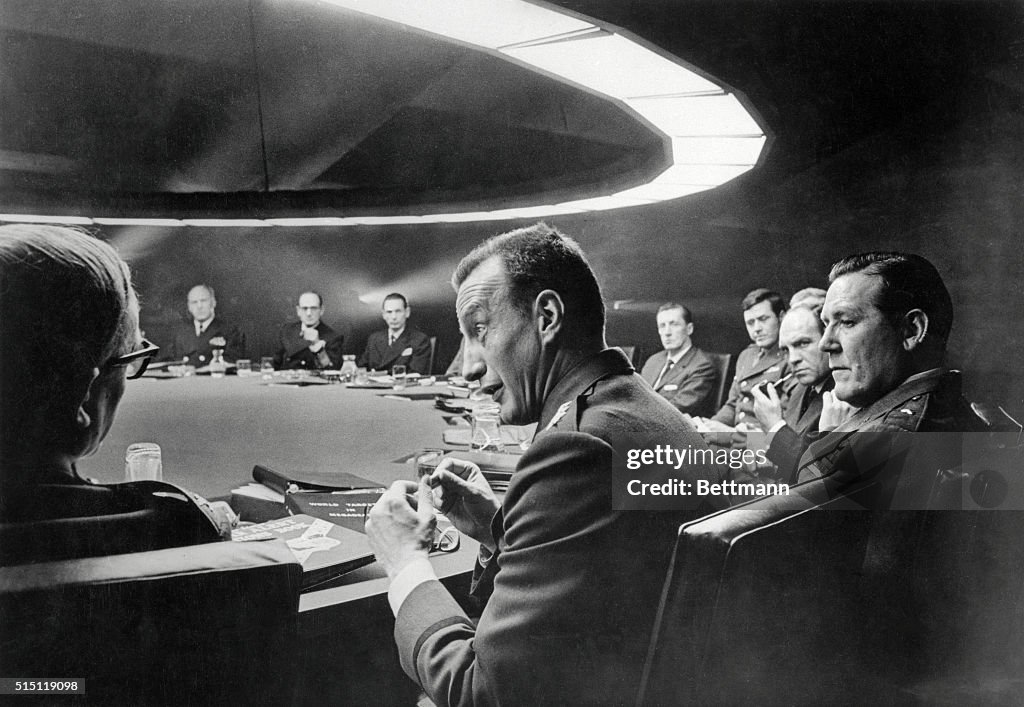 George C. Scott in Kubrick's "Dr.Strangelove"1964