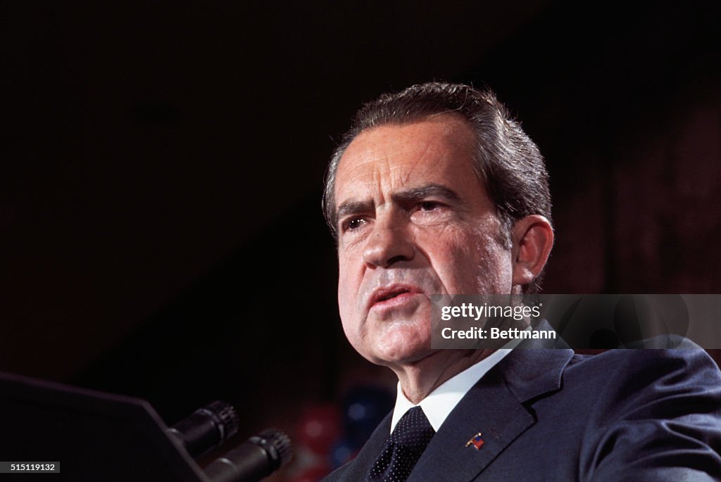 President Richard Nixon after Election to Second Term