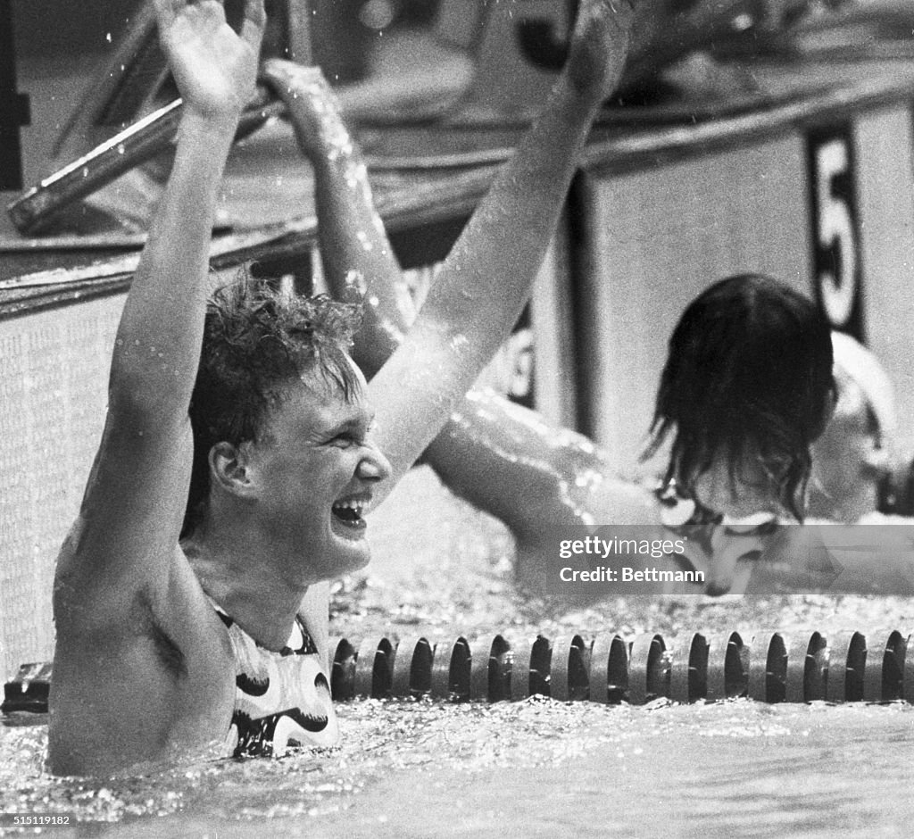 Andrea Pollack Celebrating Her Win