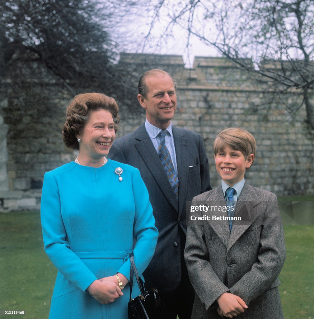 Queen Elizabeth with Husband and Prince Edward
