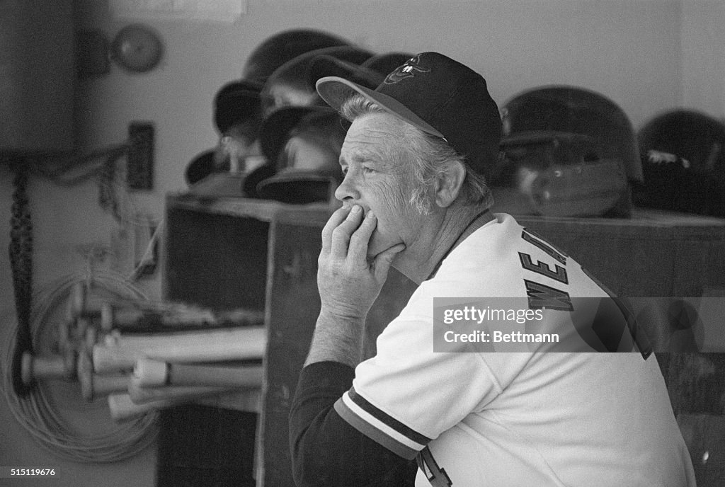 Earl Weaver Watching the Game