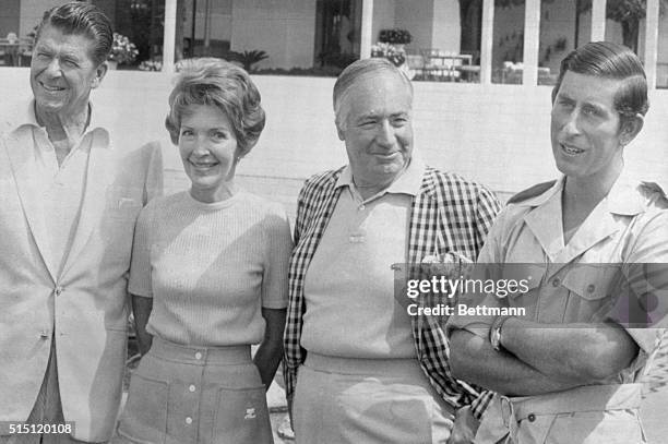 Palm Springs, California: Prince Charles of England is a guest of the U.S. Ambassador to Britain, Walter Annenberg's estate in Palm Springs. A short...