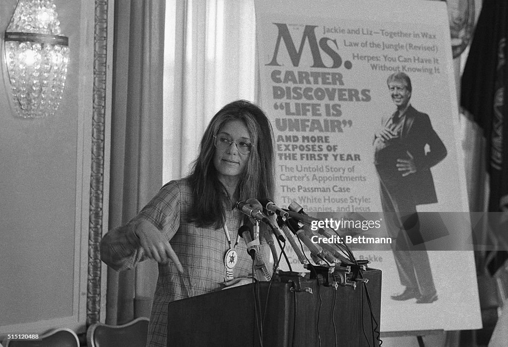 Washington D C Gloria Steinem Editor Of Ms Magazine At A News washington-d-c-gloria-steinem-editor-of-ms-magazine-at-a-news
