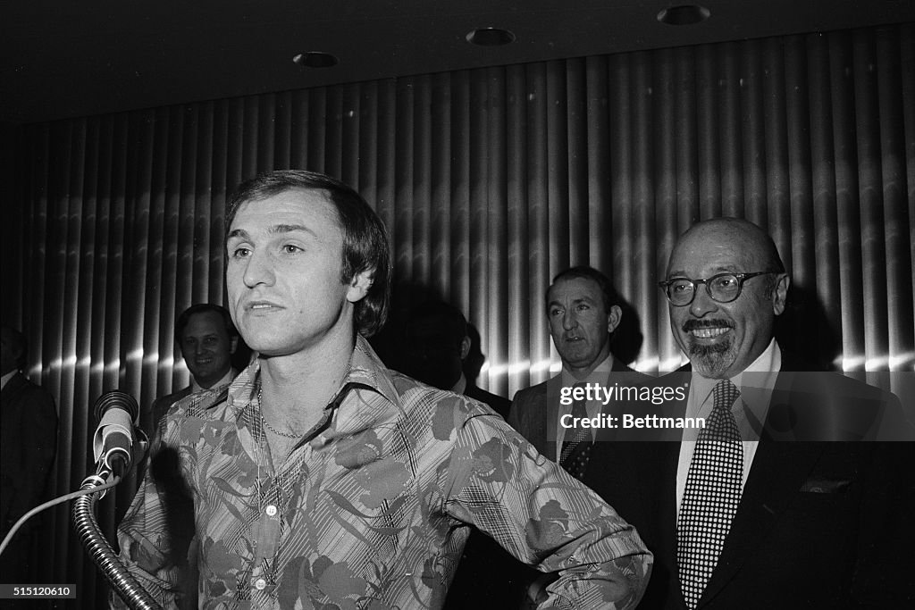 Ahmet Ertegun with Dennis Tueart