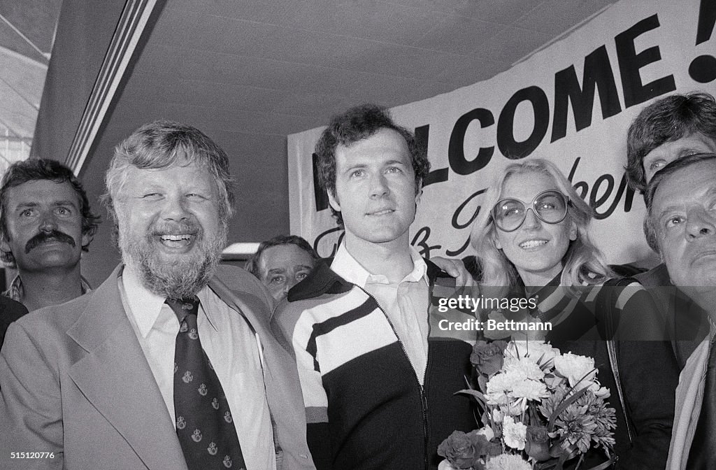 Clive Toye with Franz and Brigitte Beckenbauer