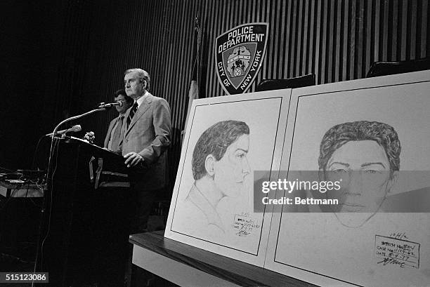 Chief of Detectives, John Keenan talks to reporters at police headquarters here, after releasing the latest police drawing of the .44 caliber killer,...