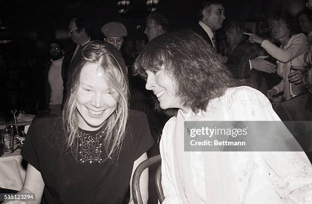 Actresses Sissy Spacek and Diane Keaton