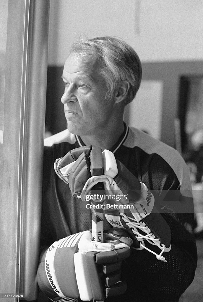 Ice Hockey Player Gordie Howe