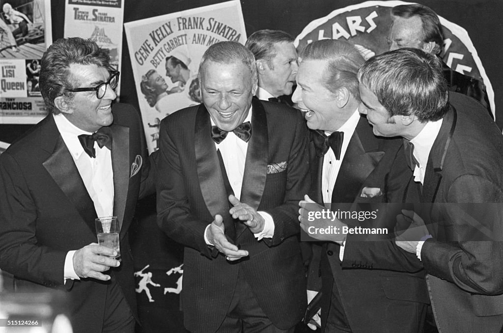 Milton Berle, Rich Little, Frank Sinatra and Dean Martin