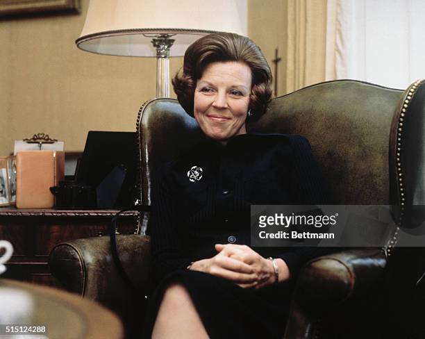 Portrait of Crown Princess Beatrix of the Netherlands.