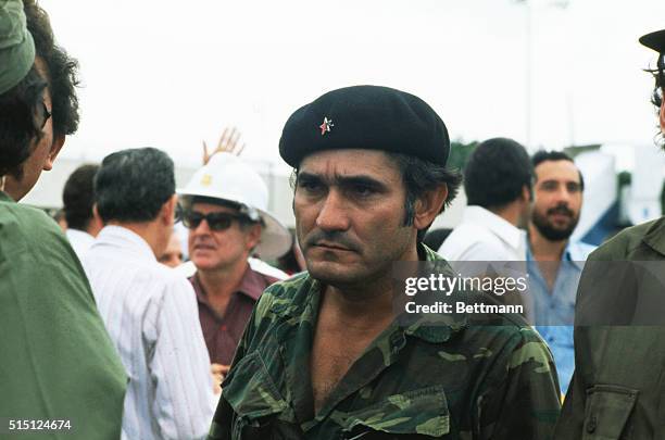 Eden Pastora, Sandinista's "Commander Zero," who is also the Deputy Home Minister of Nicaragua.