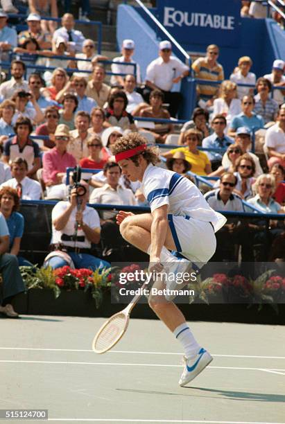 John McEnroe takes on Jimmy Connors in U.S. Open semifinal at Flushing Meadows 9/8 and there are some who think John can take the defending champ if...