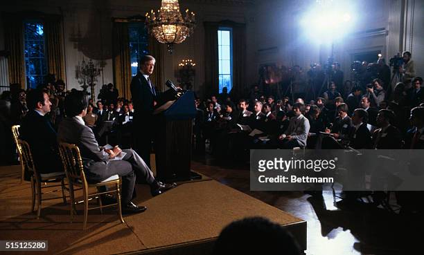Washington: President Carter tells a group of about 150 U. S. Olympic athletes and officials 3/21 the United States will not go to the 1980 summer...