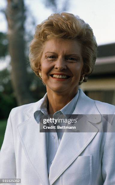 The former first lady of the United States, Betty Ford, wife of ex-President Gerald Ford.