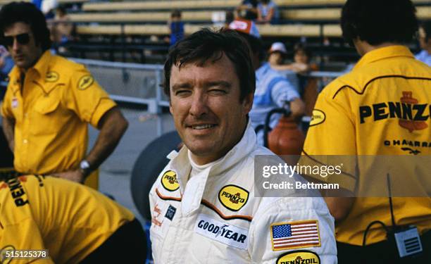 Indiana: Johnny Rutherford, pole position driver, 1980 Indy 500.