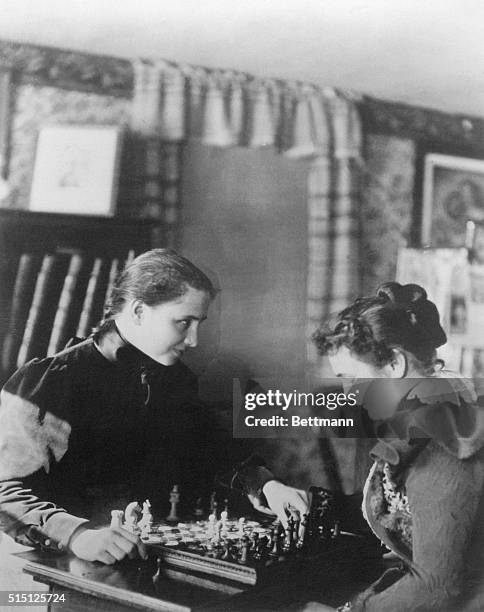 "Helen and Teacher". Undated: Helen Keller and Anne Sullivan are at Radcliffe in this photo, made around 1899, which is included in "Helen and...