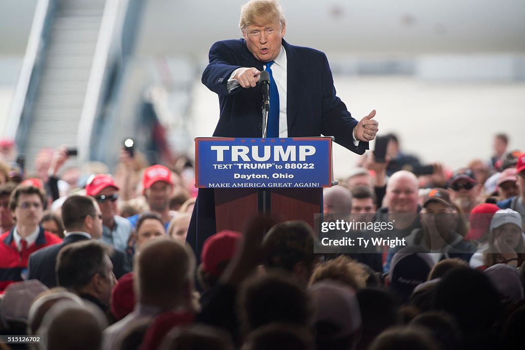 Presidential Candidate Donald Trump Campaign Rally in Vandalia, Ohio