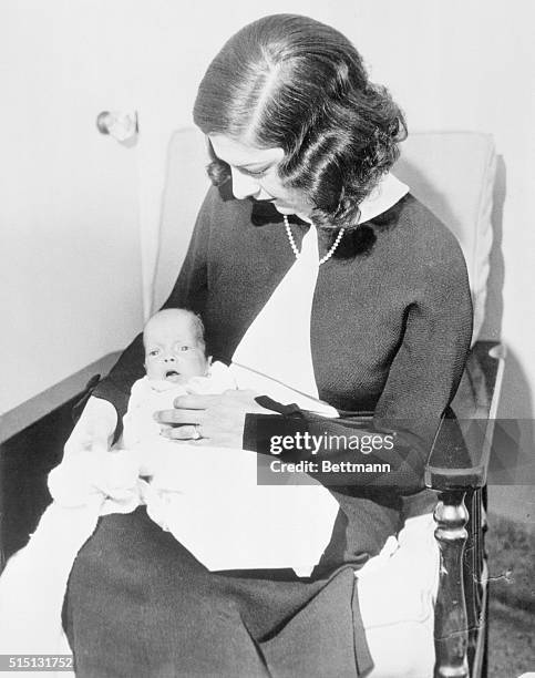 First Picture of Libby Holman and Baby. Libby Holman Reynolds, popular blues singer and wife of Smith Reynolds, tobacco heir, has been here with her...