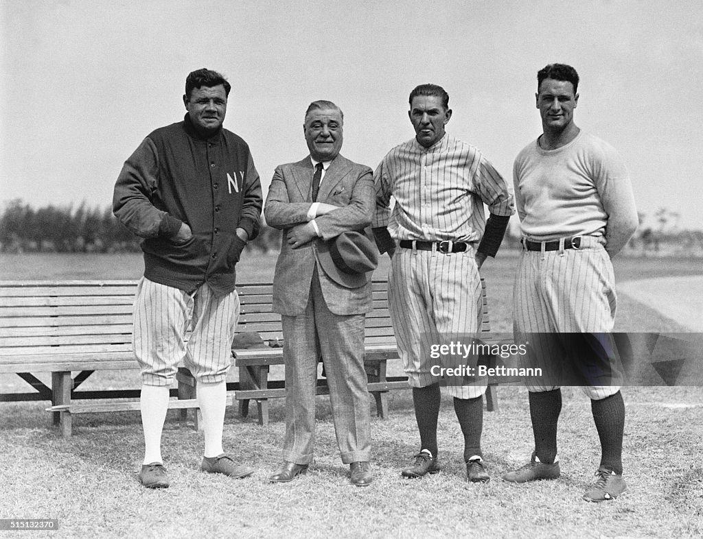Babe Ruth at Yankee Camp
