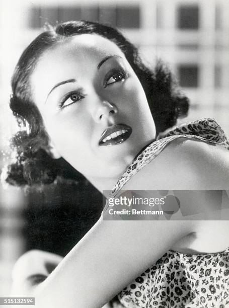 Los Angeles, CA- One of the screen's most beautiful brunettes, Fay Wray, as she appears in a scene from MGM's, Viva Villa, spectacular story based on...